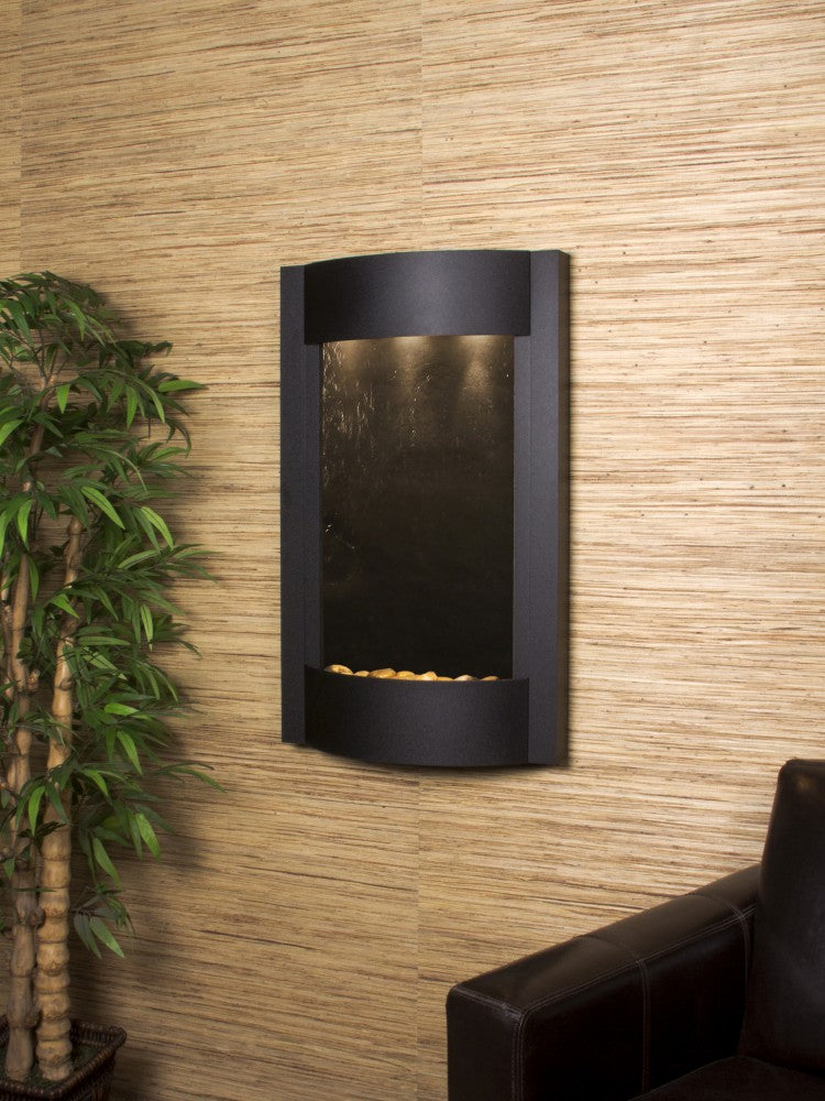 Adagio Serene Waters Textured Black Featherstone SWA1711 - Elegant Home Decor for Living Room, Bedroom & Office | Perfect Wall Art for Modern Interior Design