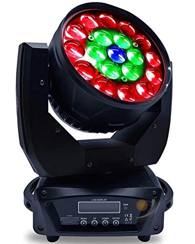 40W LED Beam Light with Halo Ring - Professional Stage Lighting for DJ, Disco, Nightclub, Christmas Party & Event Decoration | Perfect for Dance Floors, Concerts and Themed Celebrations