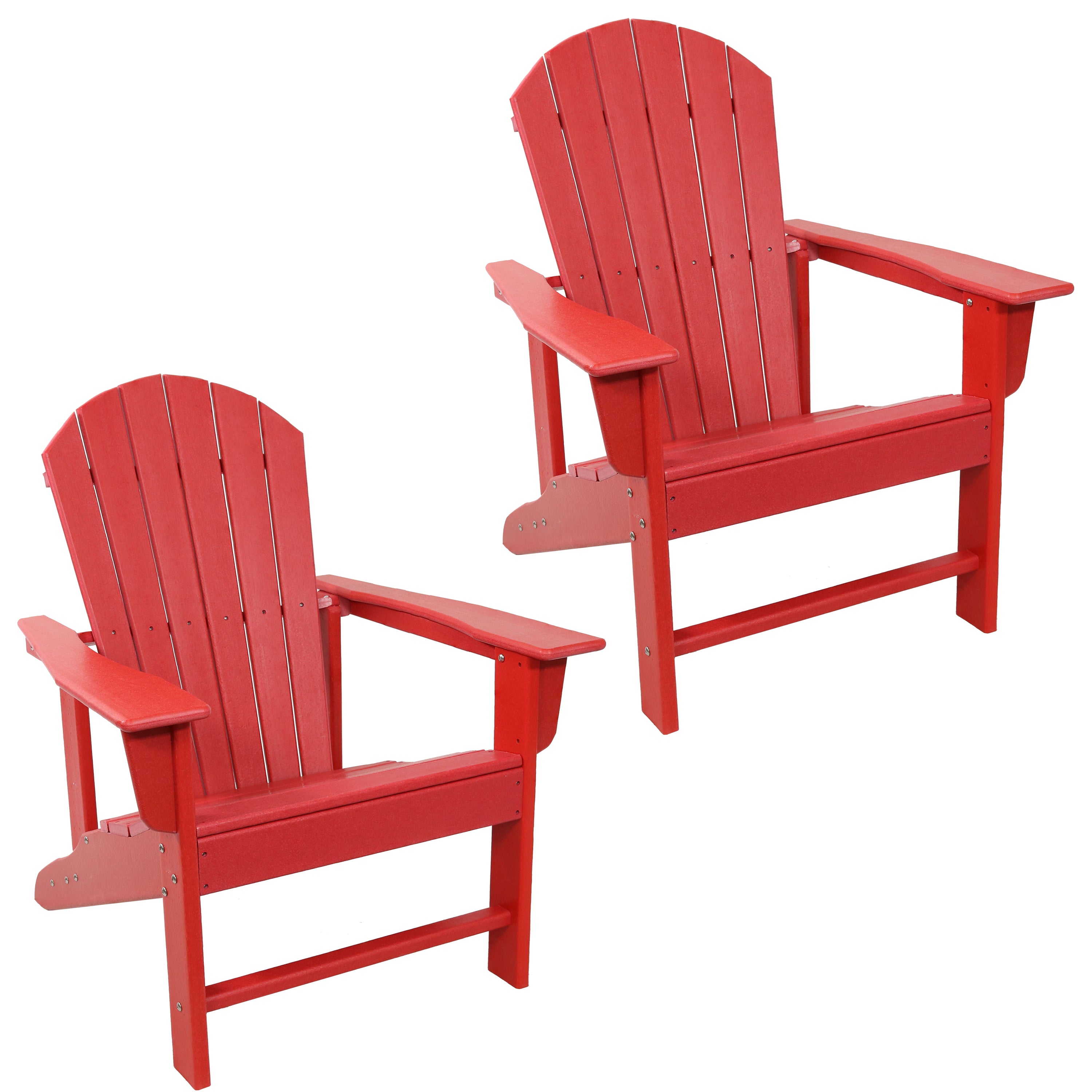 All-Weather Adirondack Chair by Sunnydaze - Heavy Duty 300 lb Capacity, 38.25