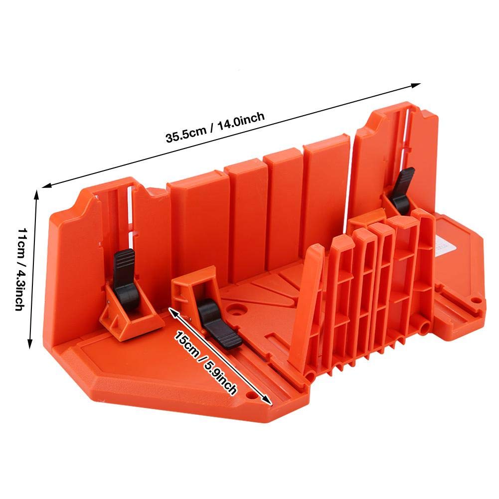 Premium Mitre Saw Box for Woodworking - Double Sided Teeth, 4 Angle Slots - Perfect for Carpenters & DIY Wood Projects - Home Workshop & Professional Use