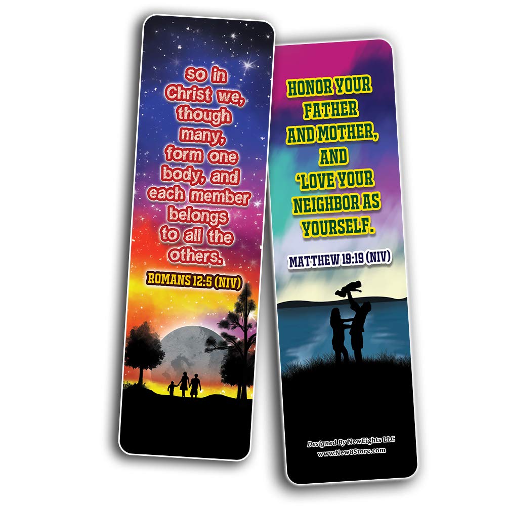 Inspirational Bible Verse Bookmarks - 60 Pack for Church & Sunday School - Perfect for Christian Gifts & Rewards