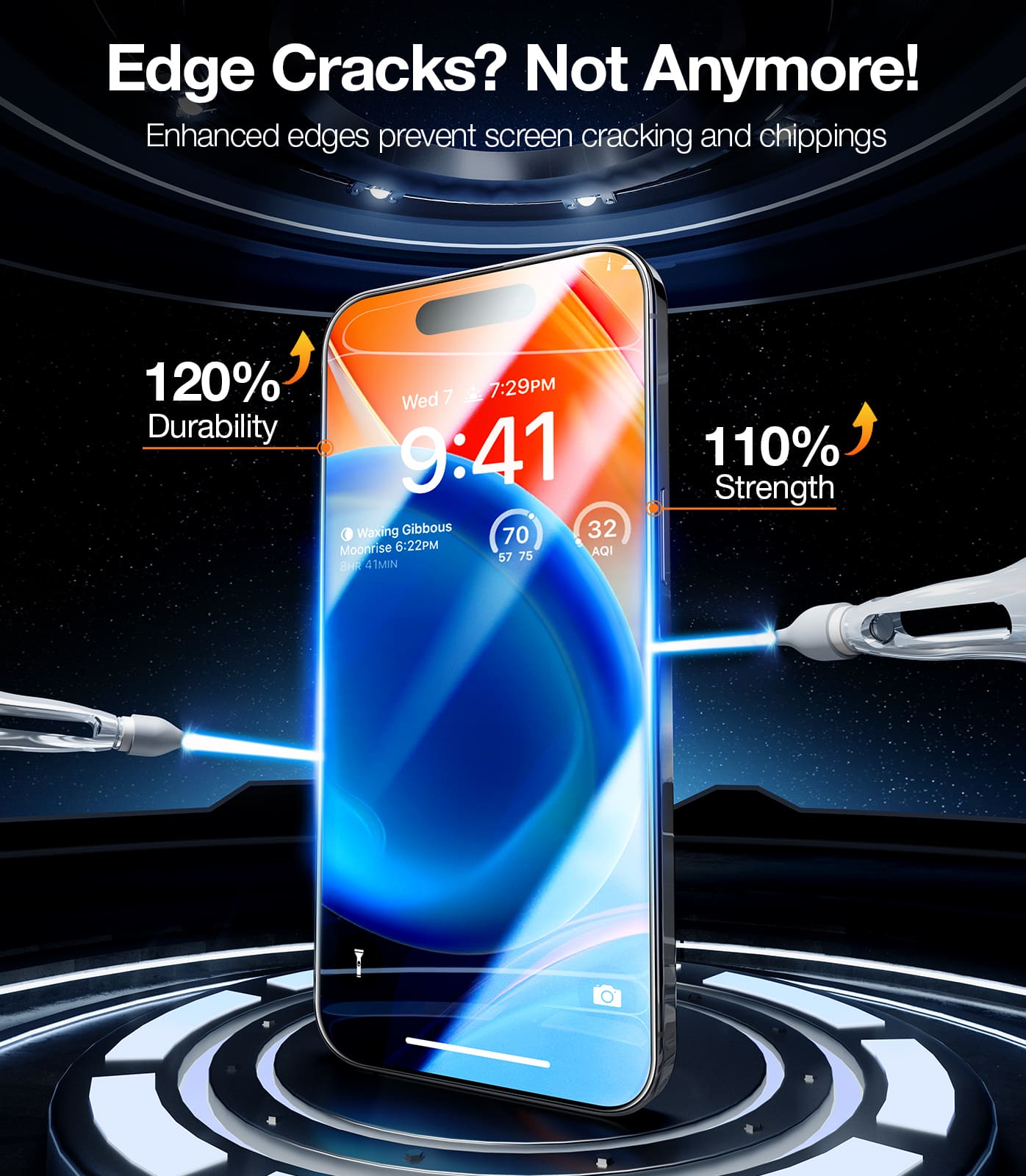 Tempered Glass Screen Protector for iPhone 14 Pro Max [6.7 Inch] - HD Clear, Anti-Scratch, Bubble-Free - Perfect for Work, Travel & Everyday Protection