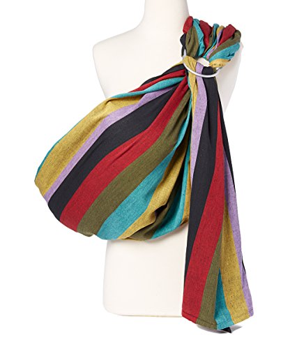 Soft Cotton Baby Wrap Carrier Sling for Infants & Toddlers 8-35 lbs - Adjustable Ring Sling for Hands-Free Babywearing - Perfect Nursing Cover & Baby Shower Gift for New Parents - Ideal for Shopping, Travel & Daily Errands (Autumn)
