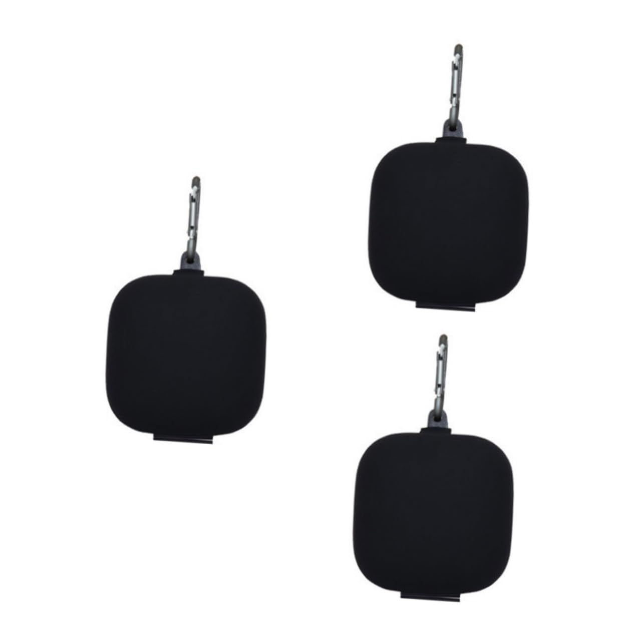 OSALADI 3-Pack Metal Buckle Headphone Case for AirPods Pro - Shockproof & Scratch-Resistant Silicone Storage Box - Perfect for Travel, Gym, and Daily Protection