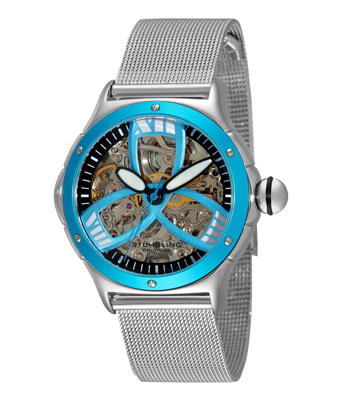 Alpine Girl 5ATM Waterproof Automatic Chronograph Watch for Women - 36mm Stainless Steel Case - Perfect for Swimming, Diving & Everyday Wear