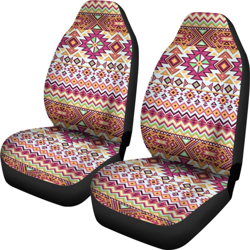 Premium Aztec Print Car Seat Covers for Women - Universal Fit (174510) - Stylish & Comfortable Protection for Daily Commutes, Road Trips & Carpooling