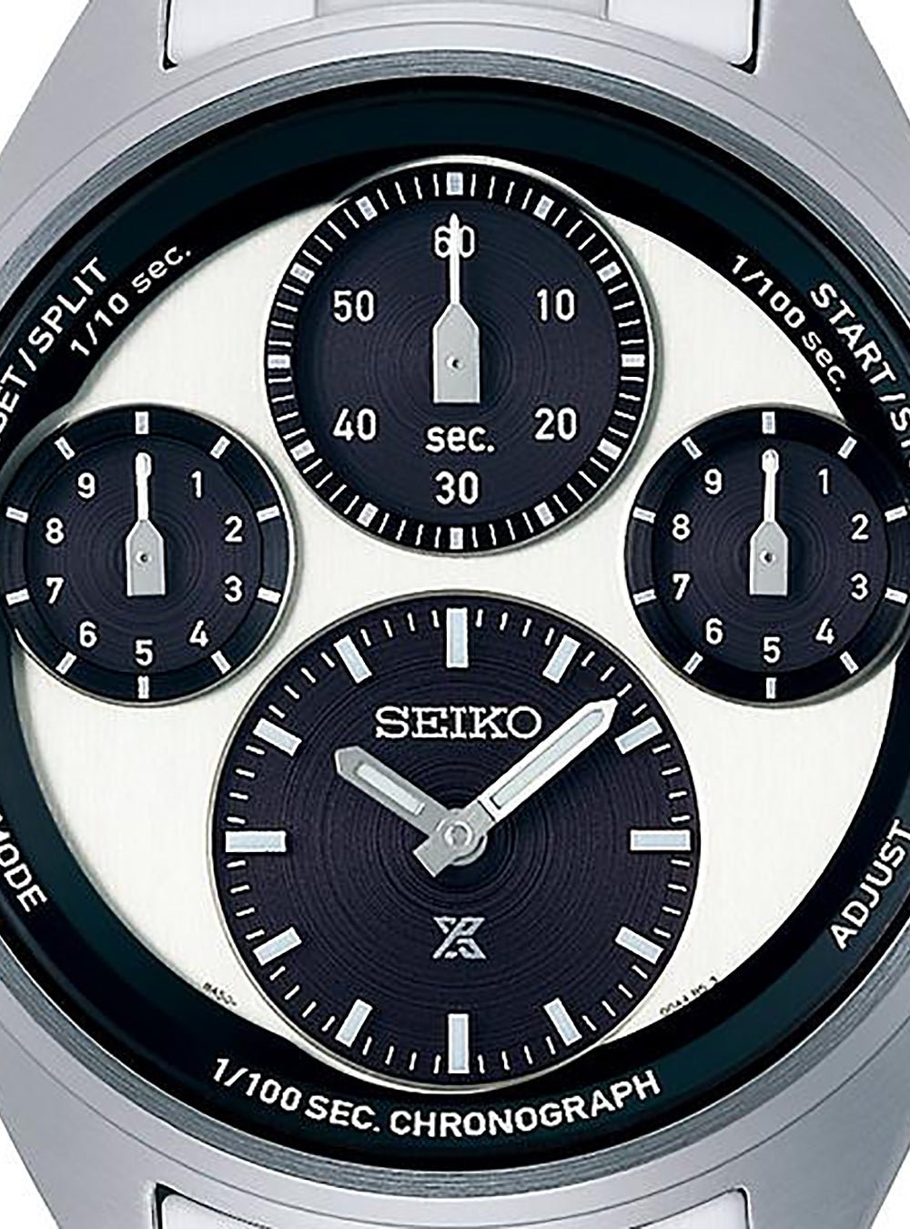 SEIKO PROSPEX SPEEDTIMER 1/100 Second Solar Chronograph Watch SBER001 - Japanese Made JDM Automatic Watch for Men - Perfect for Diving, Racing & Outdoor Sports