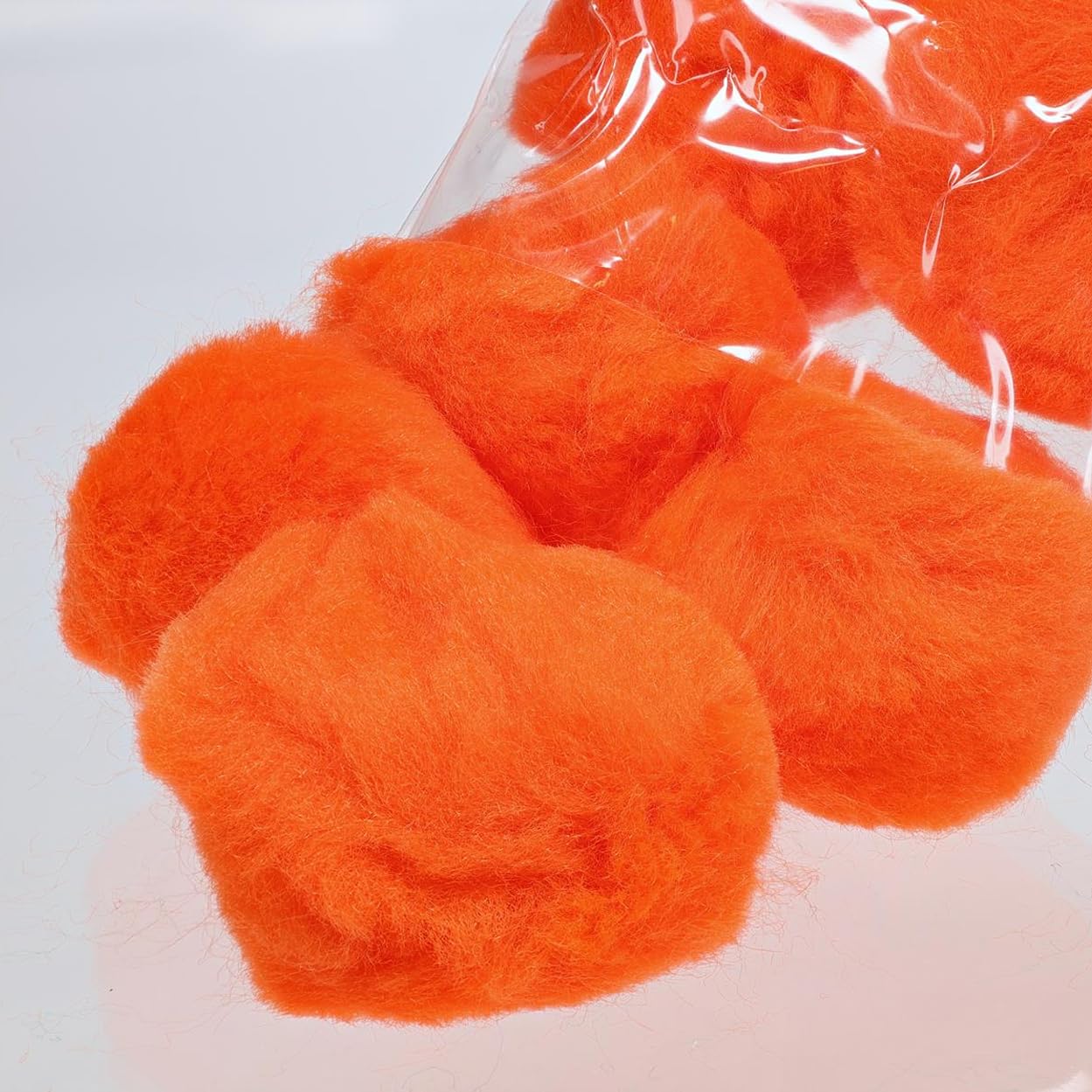 PA Essentials Orange Pom Poms - Bulk Craft Supplies for DIY Projects, Party Decorations, and Classroom Activities