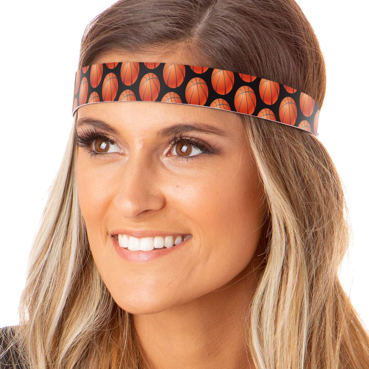 Hipsy Adjustable No Slip Basketball Headbands for Women, Girls & Teens - Perfect for Sports, Workouts & Outdoor Activities