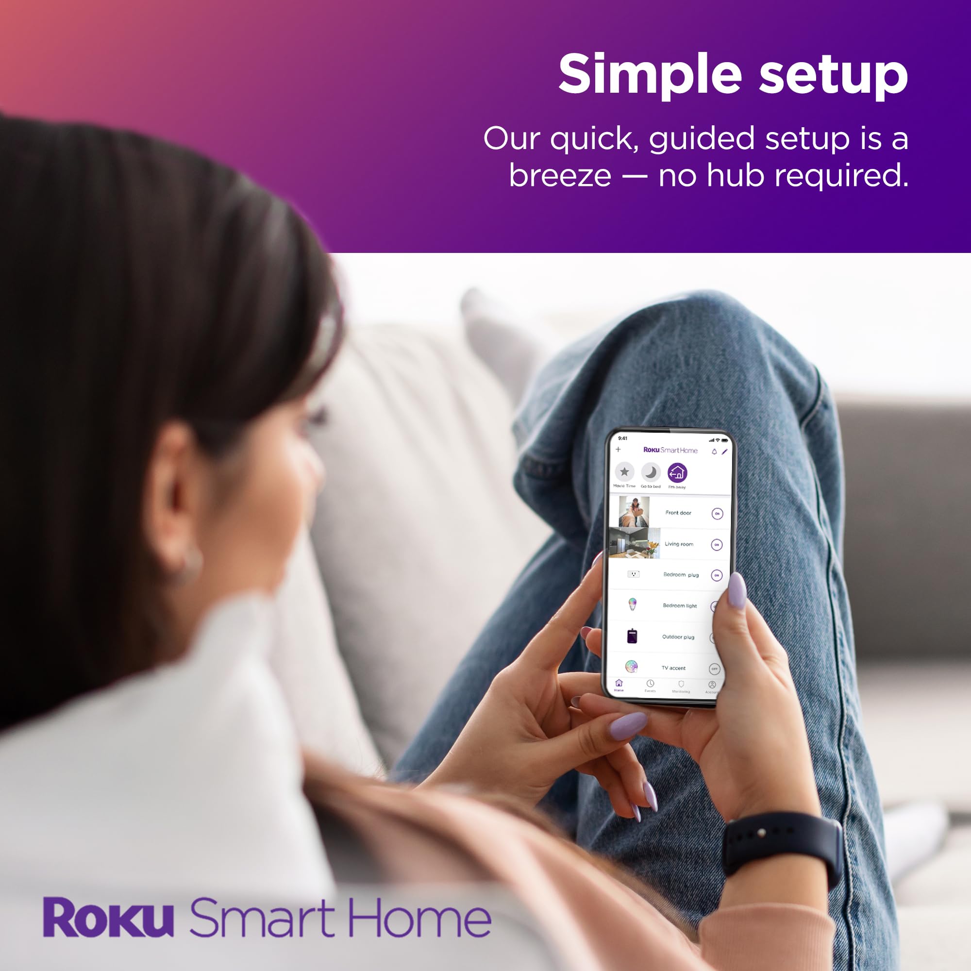 Roku Smart Home Outdoor WiFi Smart Plug - Works with Alexa & Google Assistant, No Hub Required - IP64 Weatherproof - Custom Scheduling & Timer - Ideal for Patio Lights, Holiday Decorations & Outdoor Appliances
