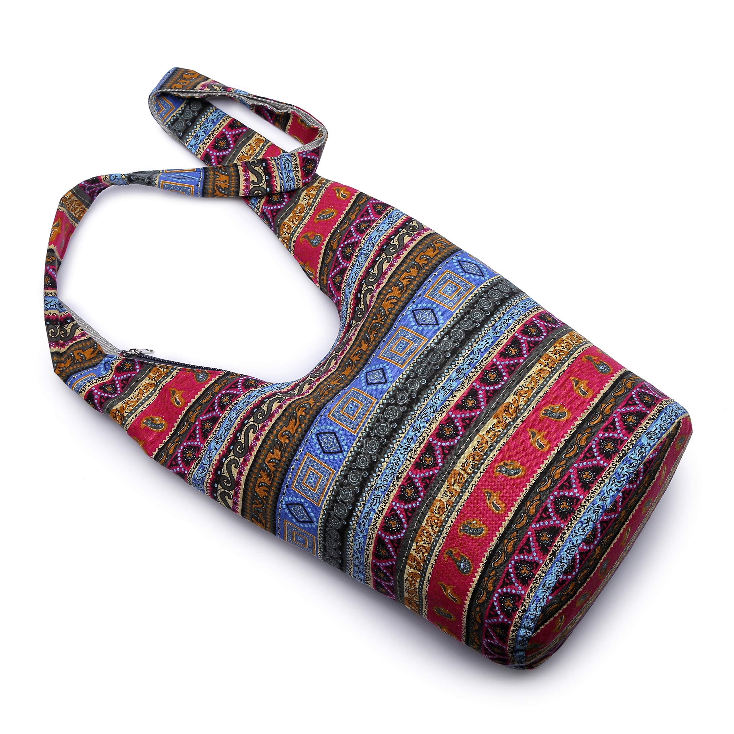 Stylish Women's Bohemian Crossbody Bag - Fashionable Canvas Shoulder Handbag with Animal Print for Everyday Use, Travel & Casual Outings