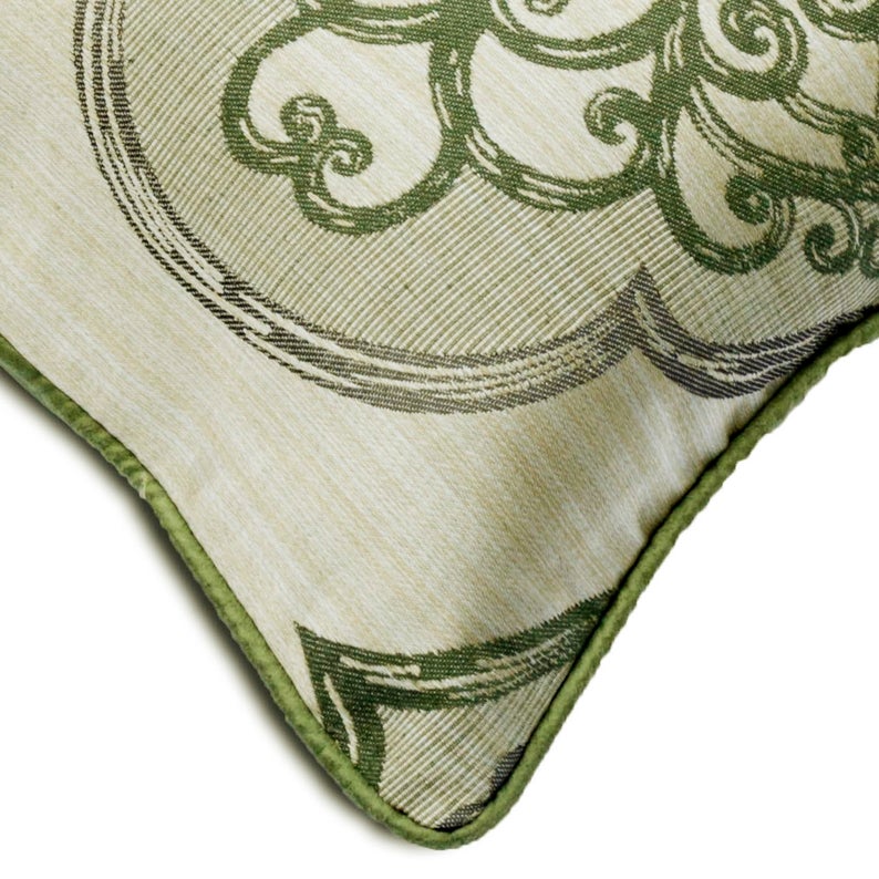 Luxury Burgundy Silk Throw Pillow Cover with Berry Damask Pattern - Elegant Home Decor for Sofa, Bed & Living Room