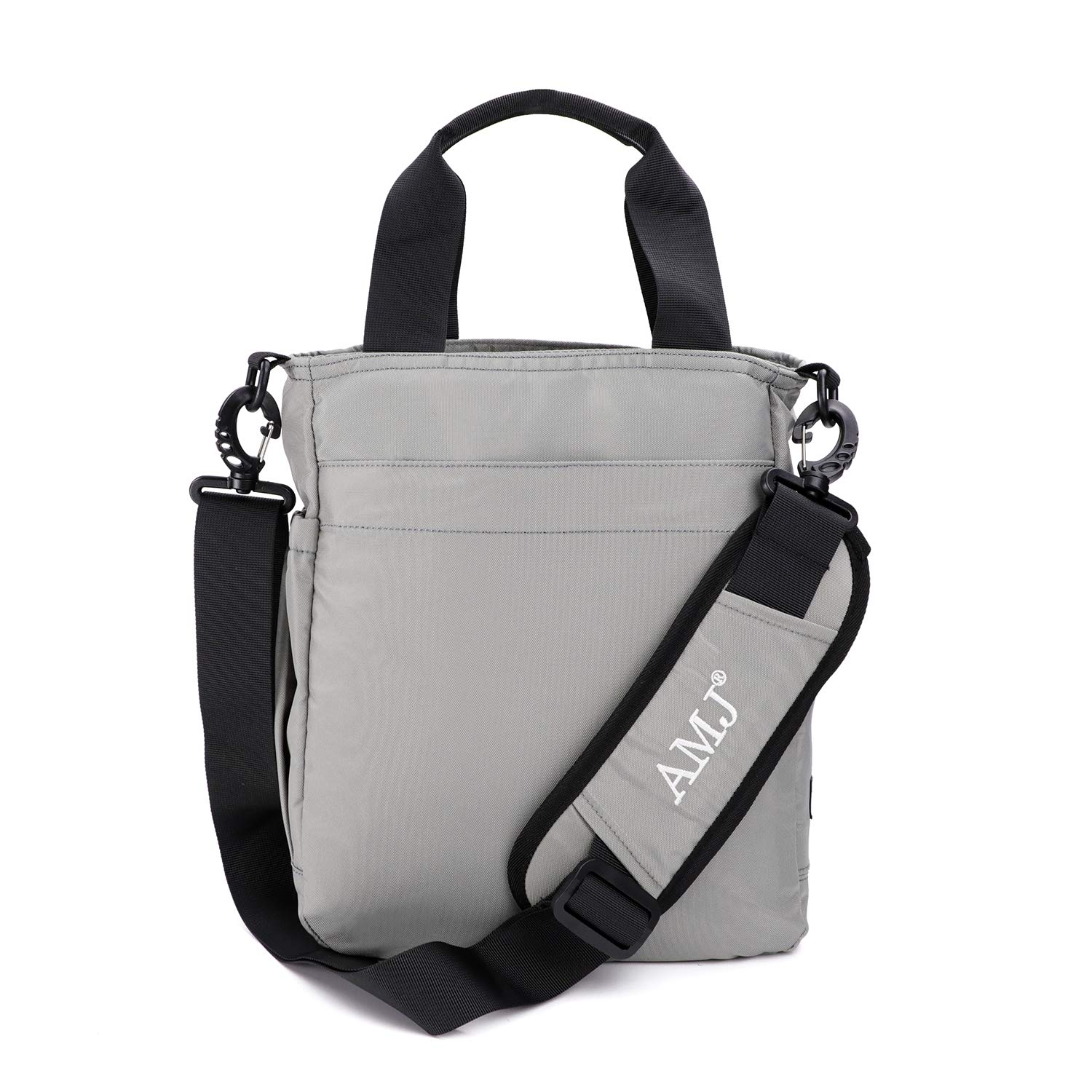 AMJ Business Crossbody Sling Bag for Men & Women - Lightweight Messenger Purse & Casual Daypack Shoulder Backpack - Perfect for Hiking, Travel & Everyday Use (Small, Grey)