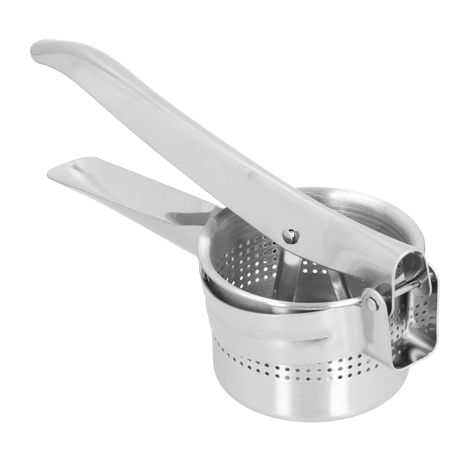 Premium Stainless Steel Potato Ricer & Presser - Large Capacity Manual Masher for Potatoes, Fruits & Vegetables - Perfect for Making Smooth Purees, Baby Food & Mashed Potatoes - Ideal for Home Cooking, Restaurants & Meal Prep