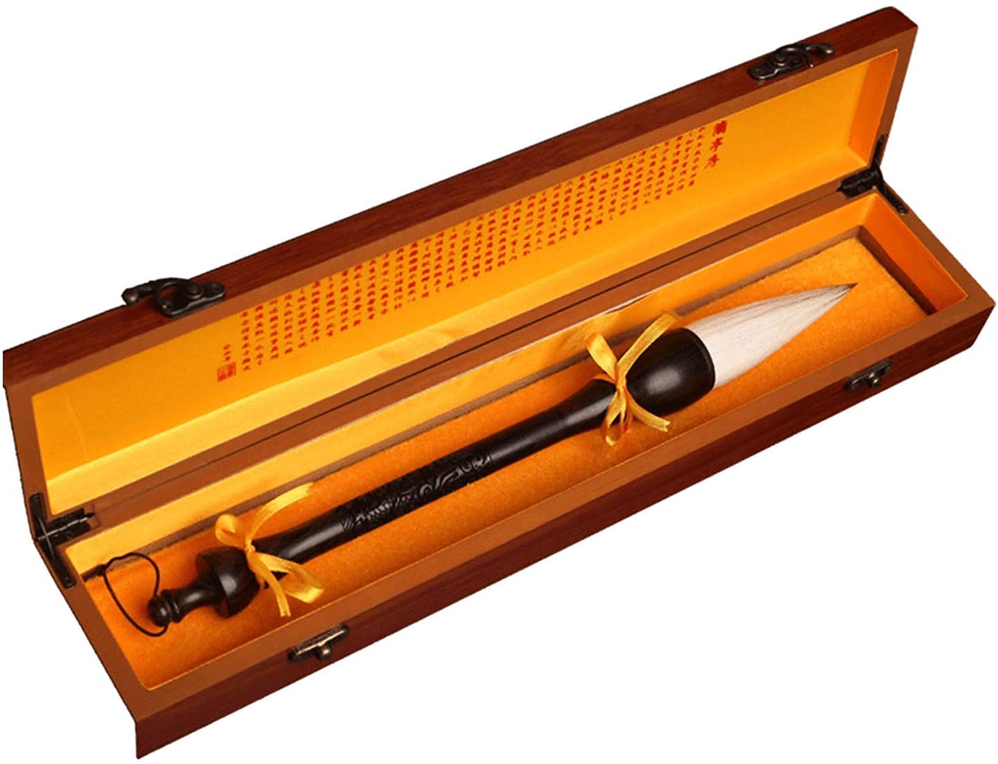 Premium Chinese Calligraphy Brush Set - Black Sandalwood Handle Sumi Ink Painting Brush with Mixed Hair for Traditional Writing & Art | Ideal for Beginners, Professionals, Zen Meditation & Home Decor