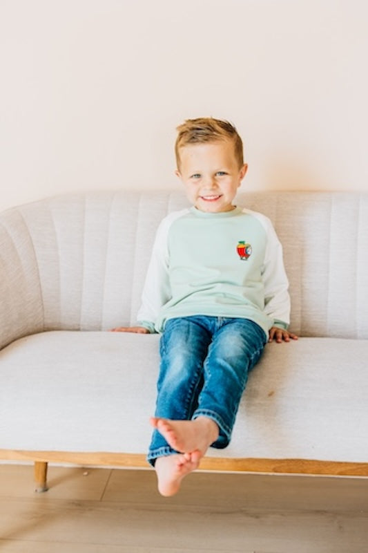 Richard Scarry's Busyworld™ Embroidered Crewneck Sweatshirt - Kids' Cartoon Character Pullover - Soft Cotton Casual Wear for Boys & Girls - Perfect for School, Playdates & Family Outings