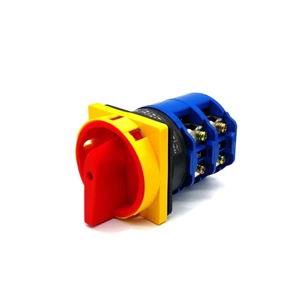 ATO 125A 4 Pole 2 Position Universal Rotary Cam Switch - Heavy Duty Changeover Switch for Industrial Equipment & Electrical Panels - Safe & Reliable Power Transfer Solution for Motors, Pumps & HVAC Systems