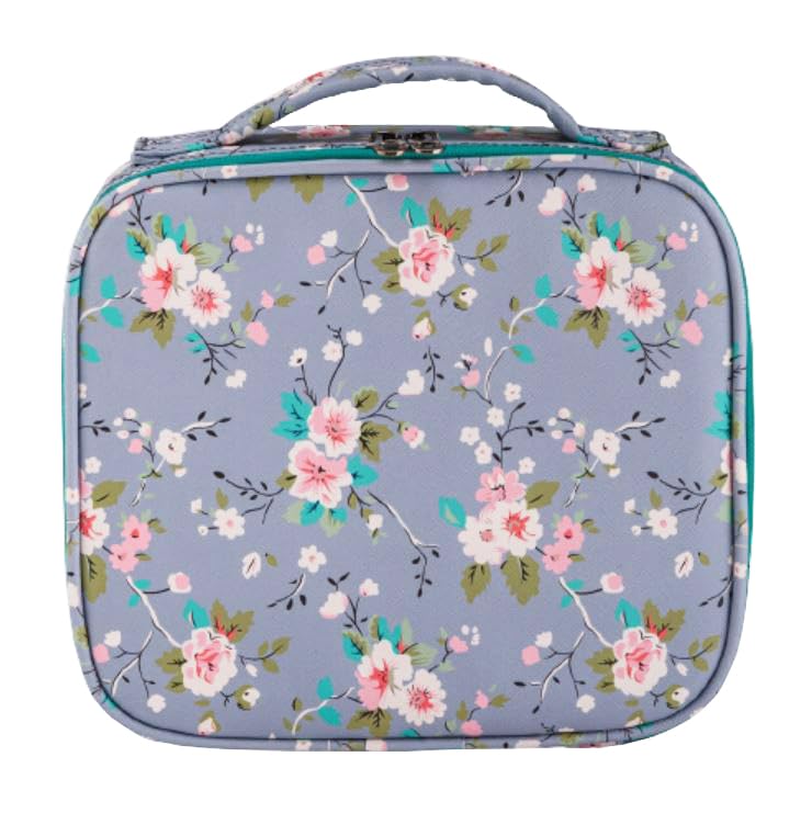 Sunaina Professional Cosmetic Organizer Bag - PU Leather Makeup Case with Dividers for Brushes, Multi-Purpose Vanity Storage for Home & Travel | Perfect for Makeup Artists, Beauty Enthusiasts & On-the-Go Touch Ups