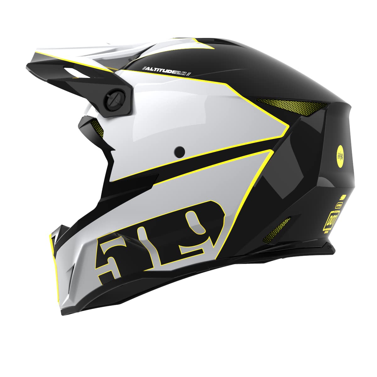 509 Altitude 2.0 Offroad Pro Helmet - Dirt Bike & ATV Motocross Racing Helmet for Men - Lightweight & Ventilated for Extreme Off-Road Adventures