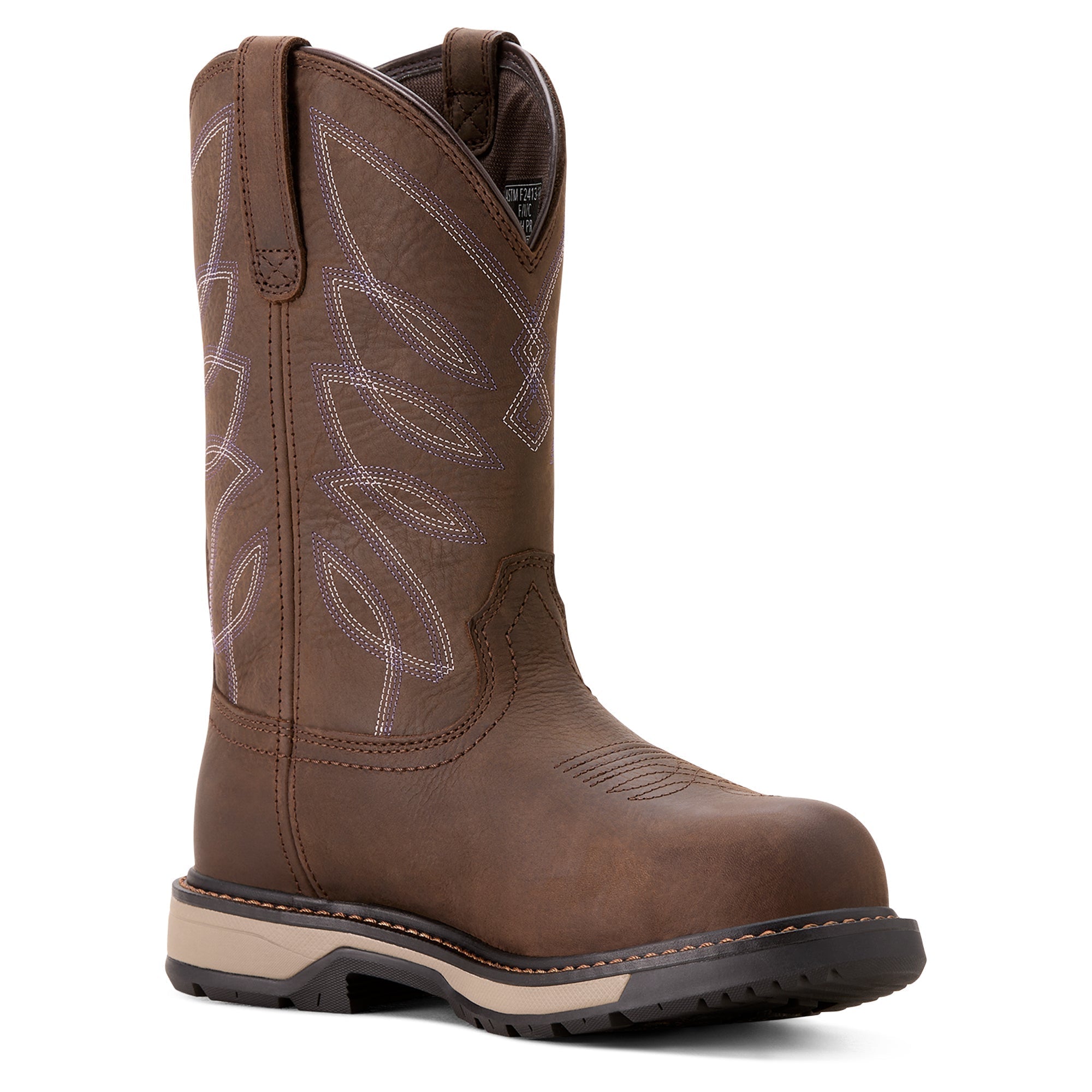 Riveter Women's CSA Certified Glacier Grip Waterproof 400g Composite Toe Work Boots - Slip Resistant Safety Shoes for Construction, Warehouse & Outdoor Work (Brown)