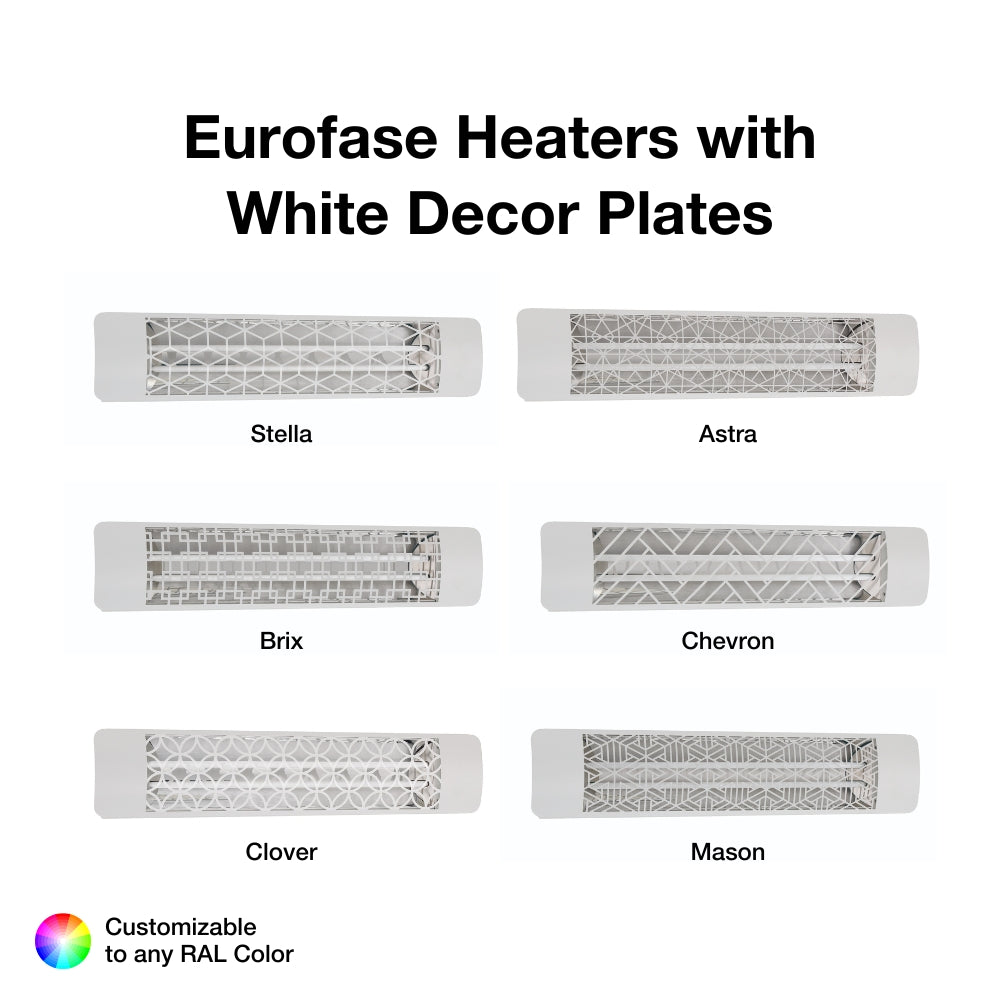 Eurofase 1500W 39 Inch Single Element Electric Heater - High Efficiency Indoor Space Heater for Home, Office, and Garage Use
