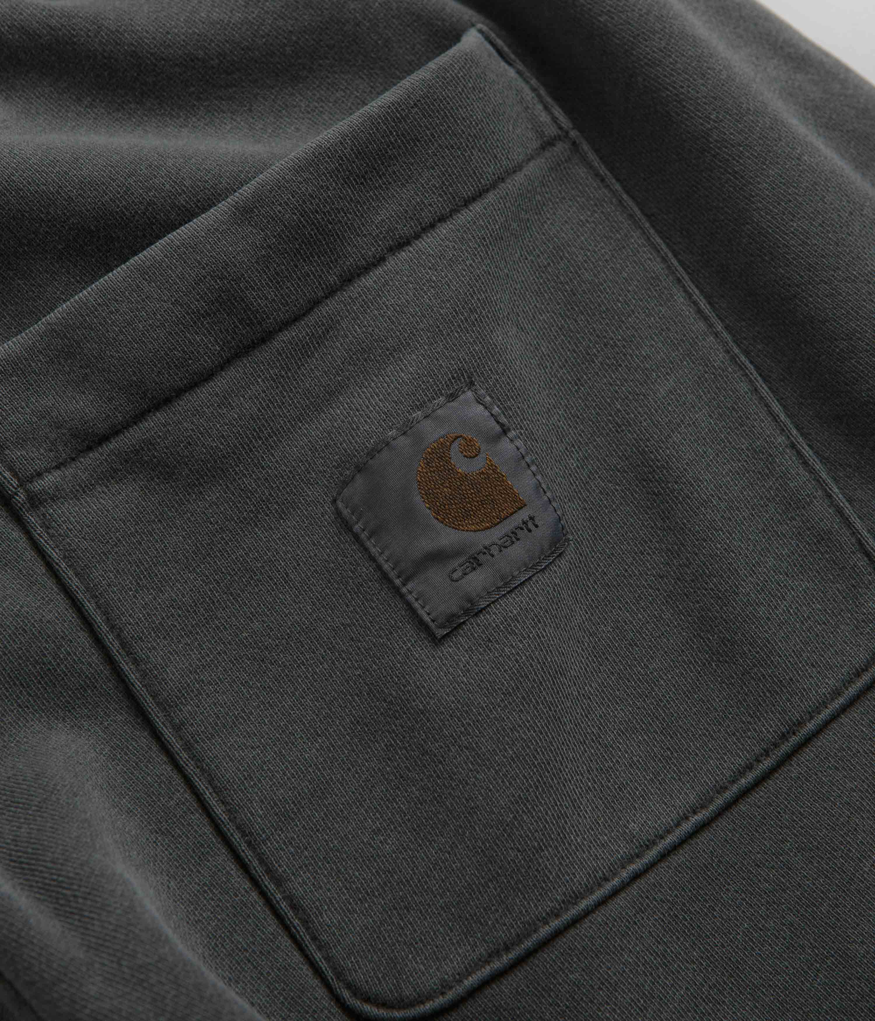 Carhartt Nelson Sweat Shorts for Men - Comfortable Athletic Workout Shorts with Pockets, Charcoal Gray - Perfect for Gym, Running, and Casual Wear