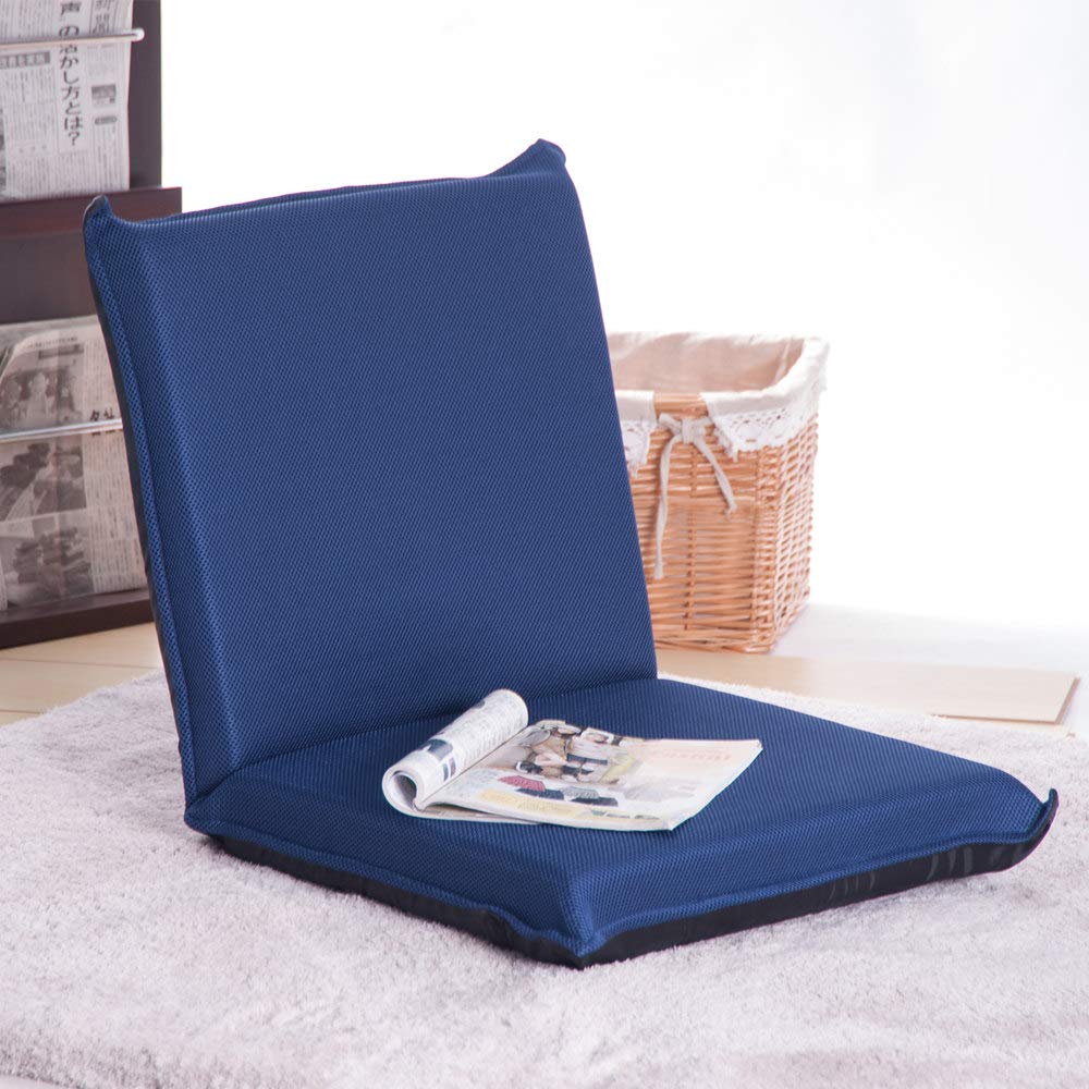 YYAO 5-Position Adjustable Folding Floor Sofa Bed - Convertible Gaming Chair, Recliner Lounger & Sleeper Couch for Living Room, Bedroom & Game Room - Blue | Perfect for Video Gaming, Movie Nights & Small Space Living