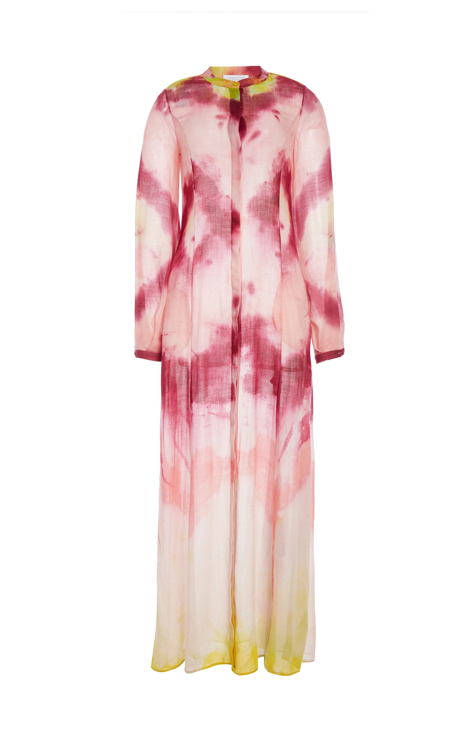 Massey Dress - Multi Tie Dye Cashmere Women's Dress | Elegant Boho Style for Parties, Weddings & Special Occasions