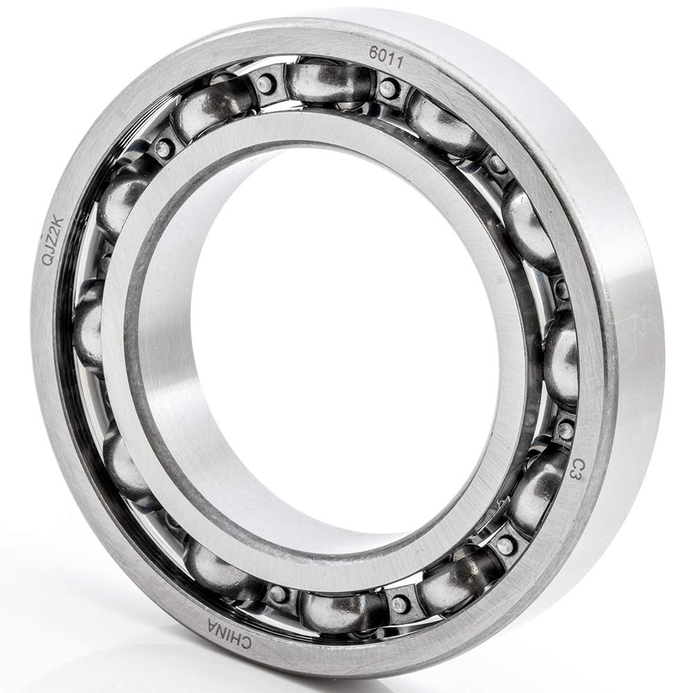 1-Pack 6011-OPEN Deep Groove Radial Ball Bearing 55x90x18mm (IDxODxWidth) Open Style C3 Clearance - High Speed Industrial Machinery, Automotive, Agricultural Equipment Replacement Part