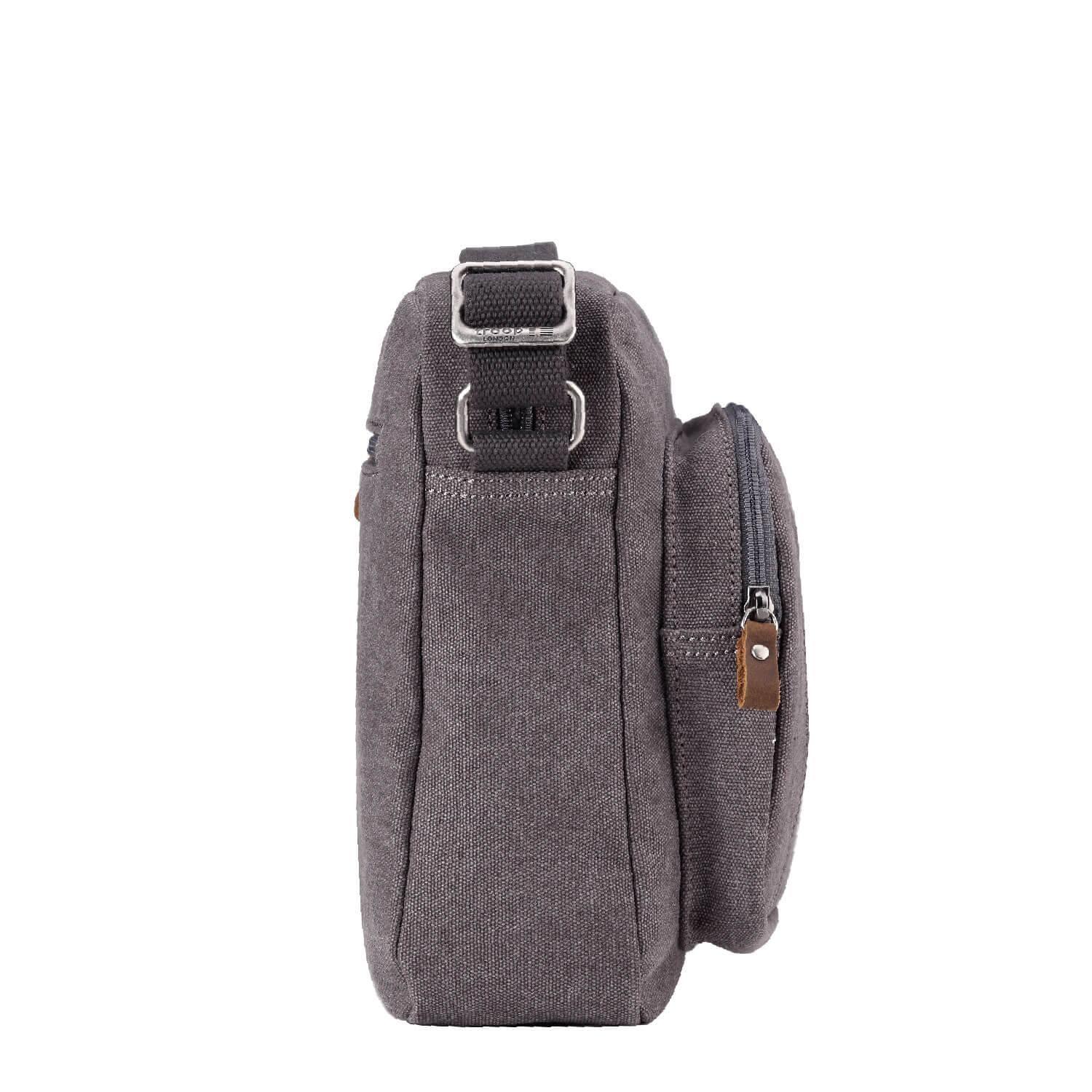 Troop London Classic Canvas Crossbody Bag for Men & Women - Stylish & Durable Messenger Bag for Travel, Work & Everyday Use