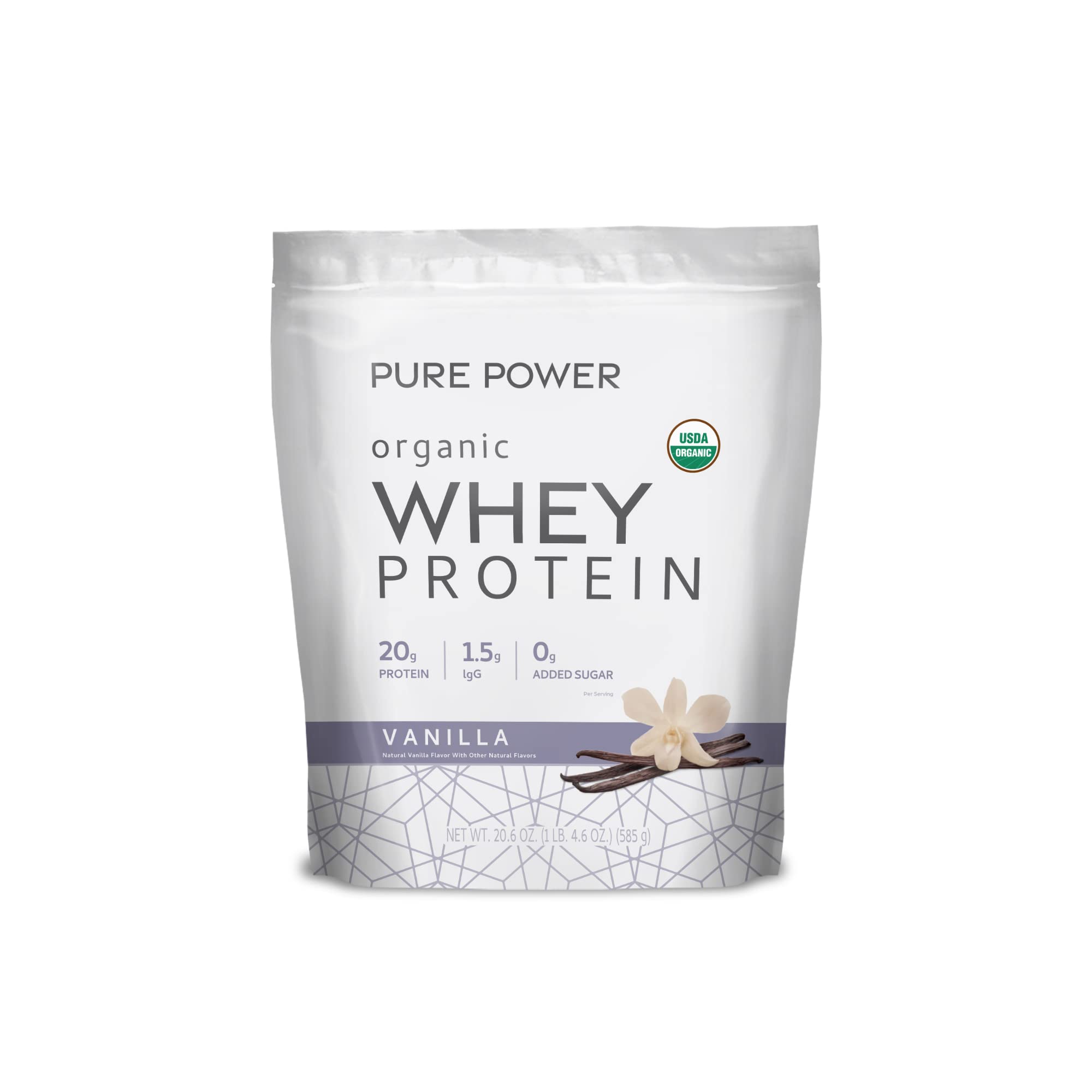 Organic Miracle Whey Vanilla Protein Powder by Dr. Mercola - 20.6oz (585g) | Non-GMO, Soy Free, Gluten Free, USDA Certified | Perfect for Post-Workout Recovery, Smoothies & Healthy Breakfasts