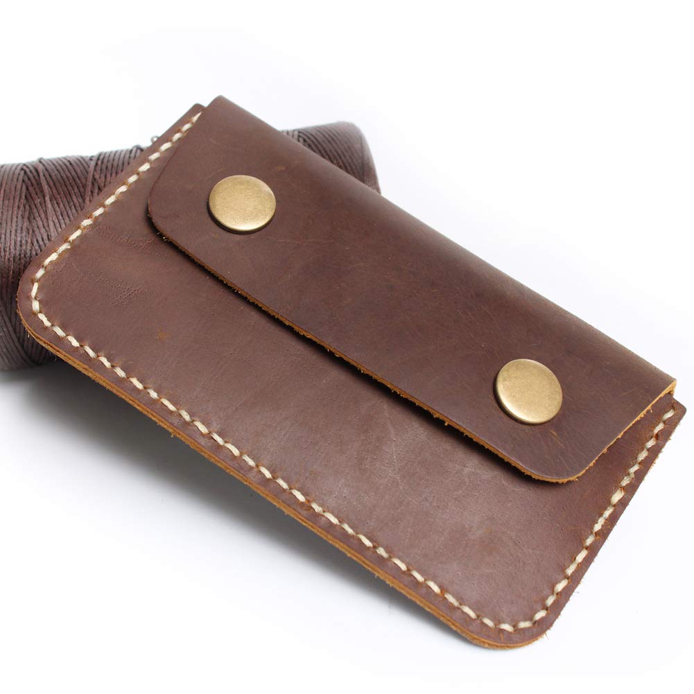 Premium Handmade Genuine Leather Wallet for Men & Women - Slim RFID Blocking Card Holder with Cover - Perfect for Travel, Business & Everyday Use