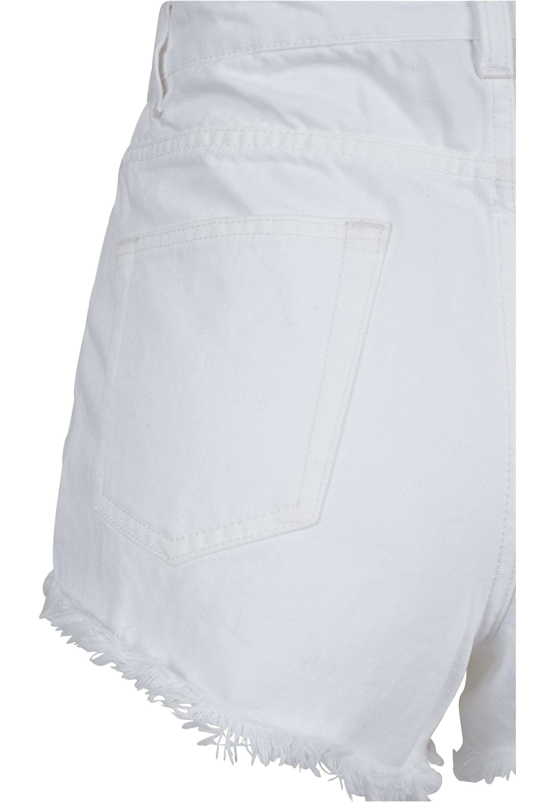 Women's High Waist Denim Shorts - White Size 29 | Stretch Comfort Fit Summer Hot Pants for Casual Outfits, Beach Wear & Street Style Fashion