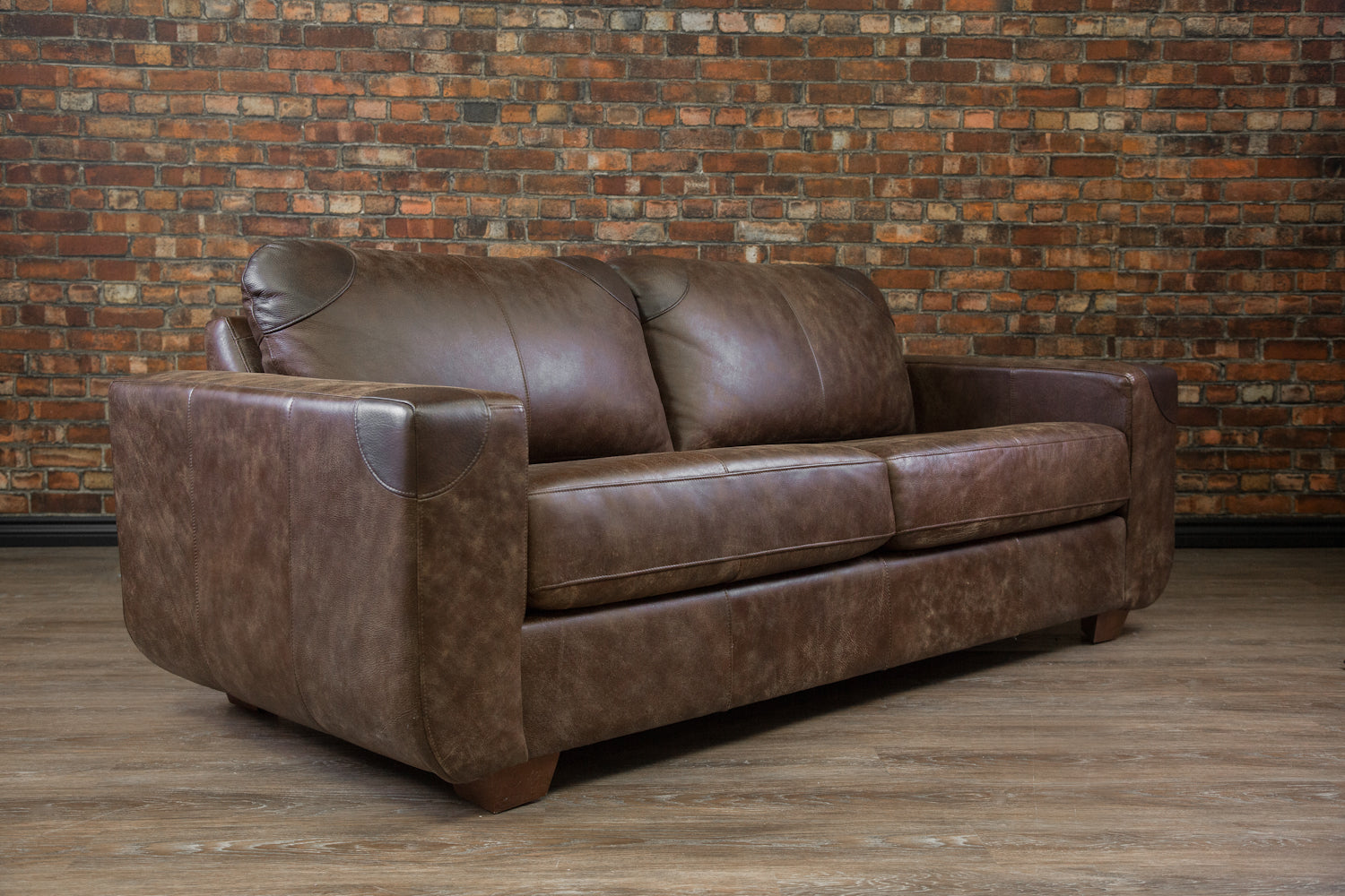 TOURISTER Genuine Leather Sofa - Modern Luxury Living Room Furniture for Home & Office - Perfect for Relaxing, Entertaining & Decorating