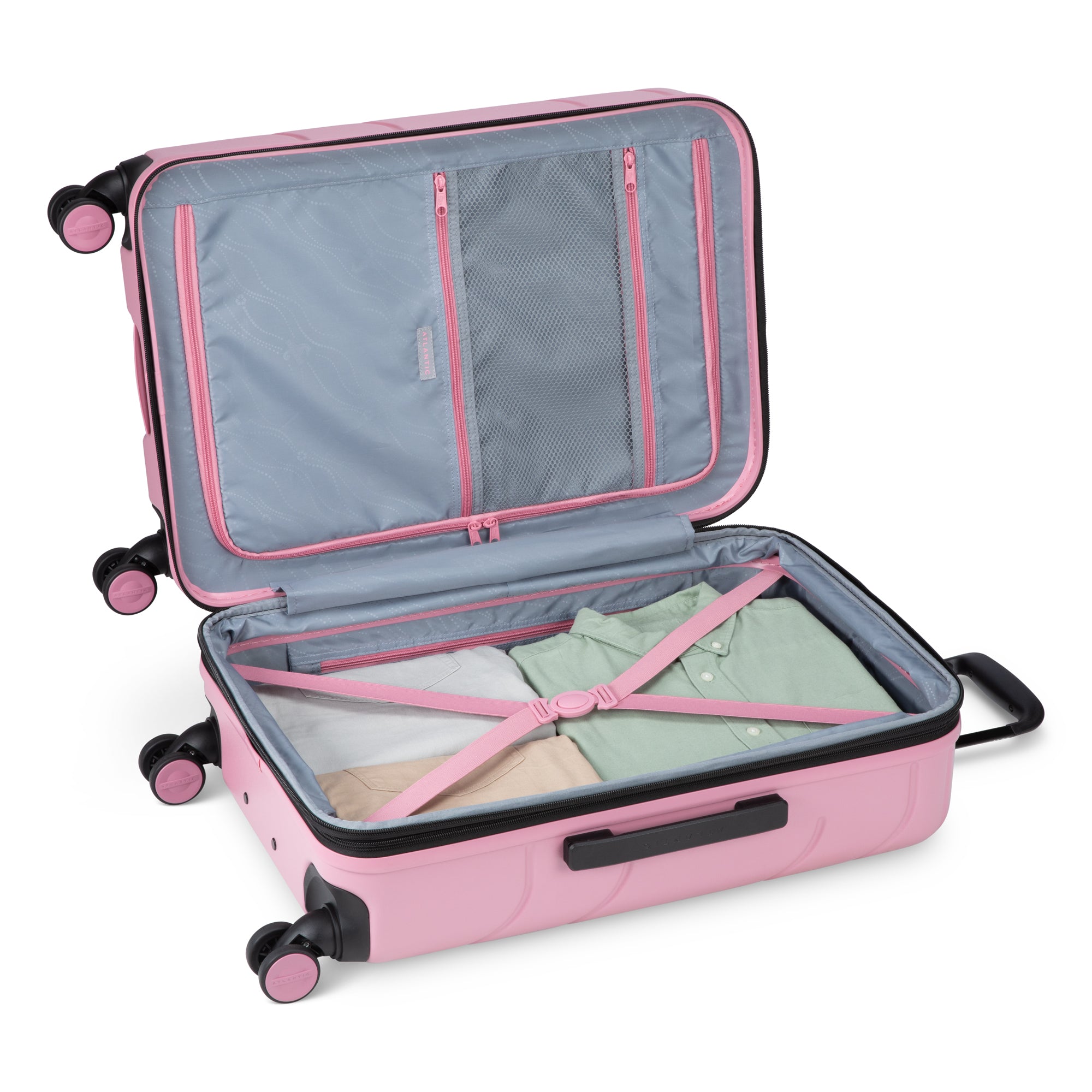 Atlantic Transmarine 3-Piece Luggage Set - Lightweight Spinner Suitcase with TSA Lock, Perfect for Travel, Business Trips & Vacations
