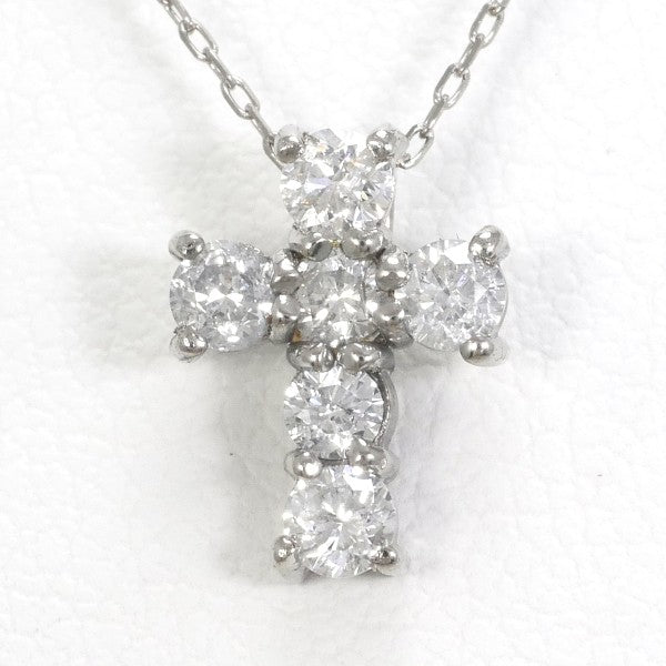 18K White Gold Diamond Necklace for Women - Elegant Pendant Jewelry for Weddings, Anniversaries & Special Occasions