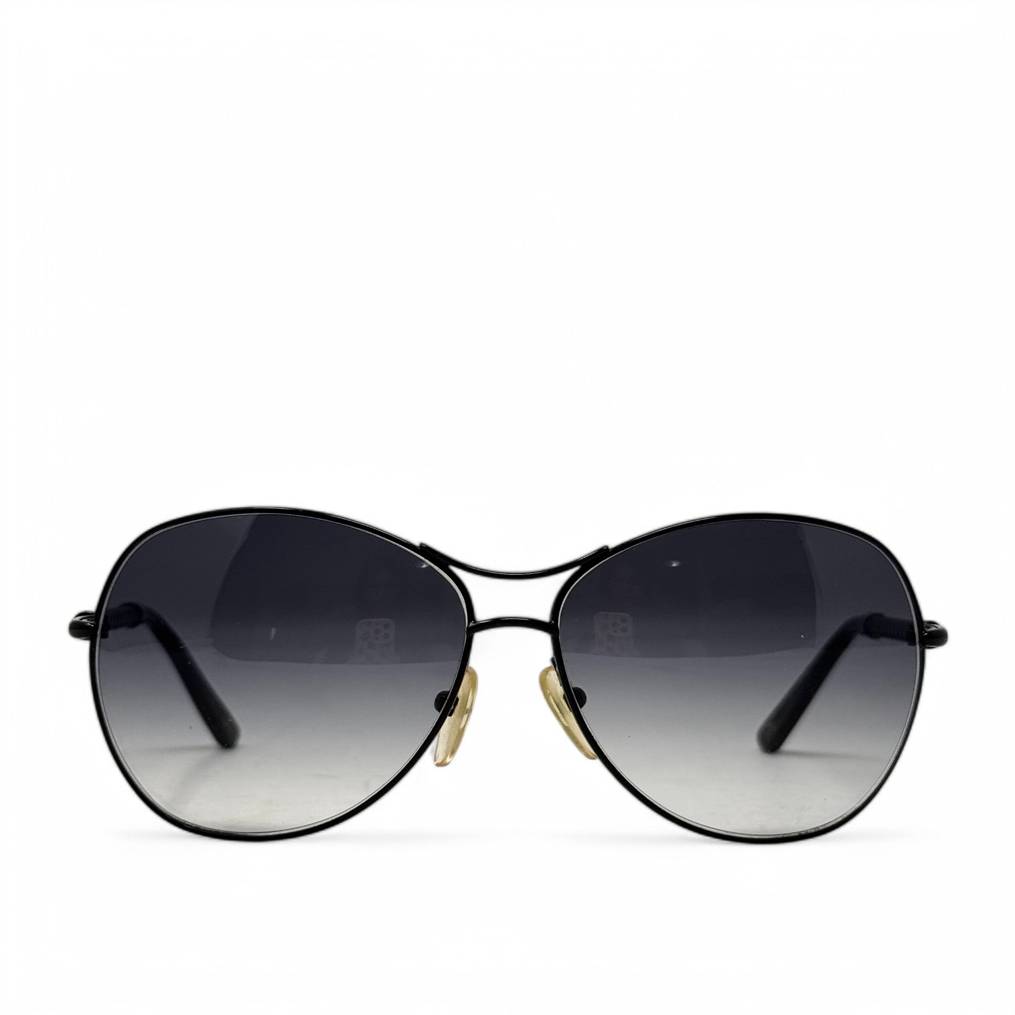 Bottega Veneta Black Aviator Gradient Sunglasses for Men & Women - UV Protection Polarized Lenses - Luxury Fashion Shades for Driving, Travel & Outdoor Activities
