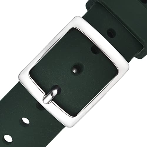 Dark Green/Silver Buckle