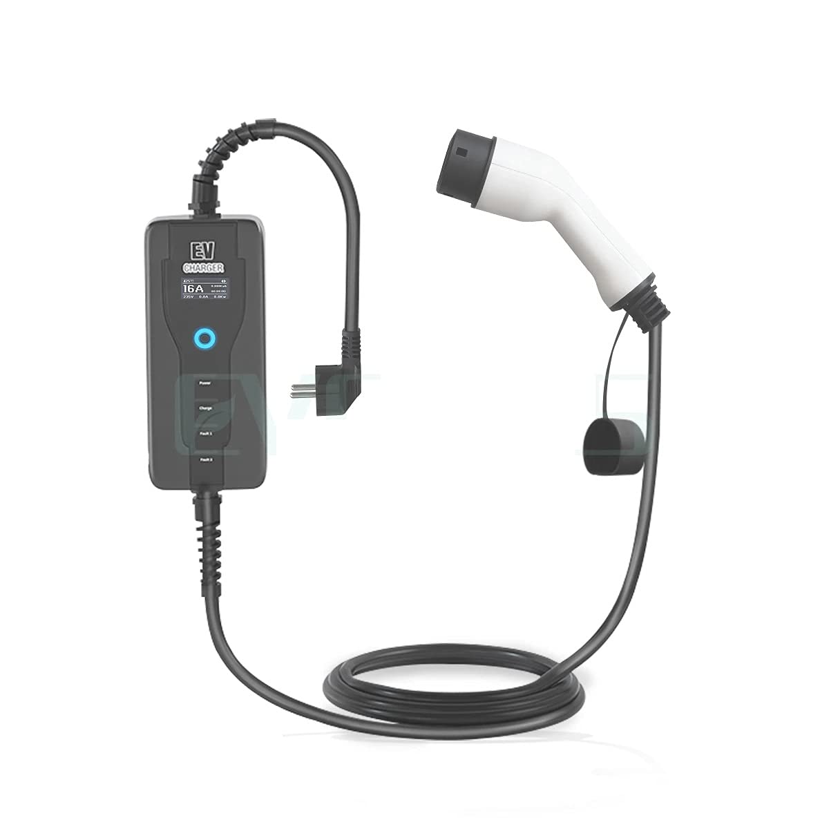 Gowe 16A Level 2 EV Charger - 5m Type 2 to Schuko Portable Electric Vehicle Charging Cable (220V-240V, IEC 62196-2 Certified) - Perfect for Home & Public Charging Stations