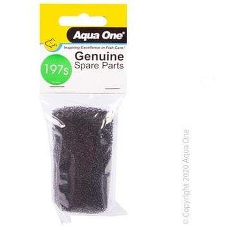 Aqua One Sponge Intake Filter for Aquariums - 1 Pack (Model 197s) Compatible with HFX 70, 100, 150 & 200 Series - Perfect for Freshwater & Saltwater Fish Tanks - Improves Water Quality & Protects Fish
