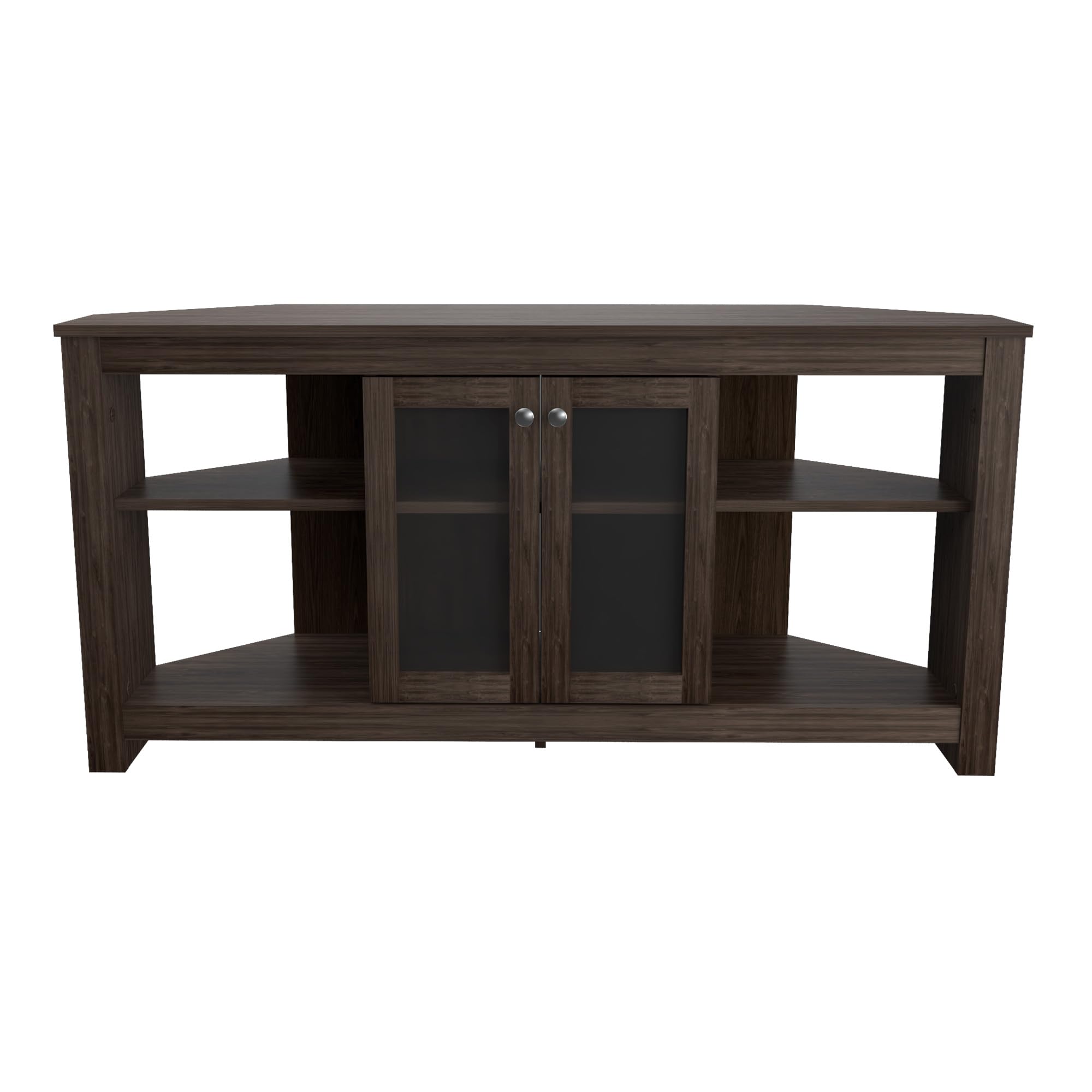 Adjustable TV Stand with Glass Doors - 60