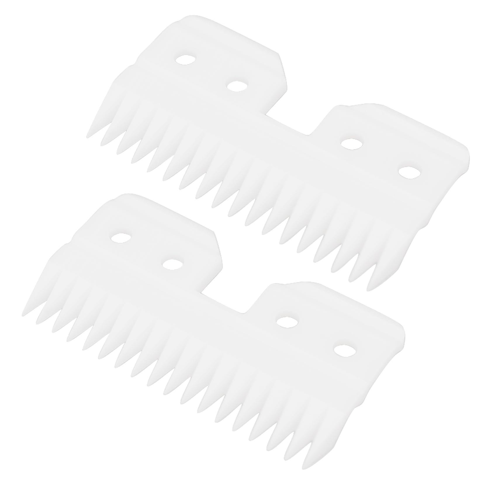 Premium 18 Teeth Zirconia Ceramic Replacement Blade for Andis, Wahl & Oster AG/A5 Fast Feed Clippers - Durable Hair Cutting & Pet Grooming Tool (2 Pack) - Perfect for Professional Barbers, Home Haircuts & Pet Grooming