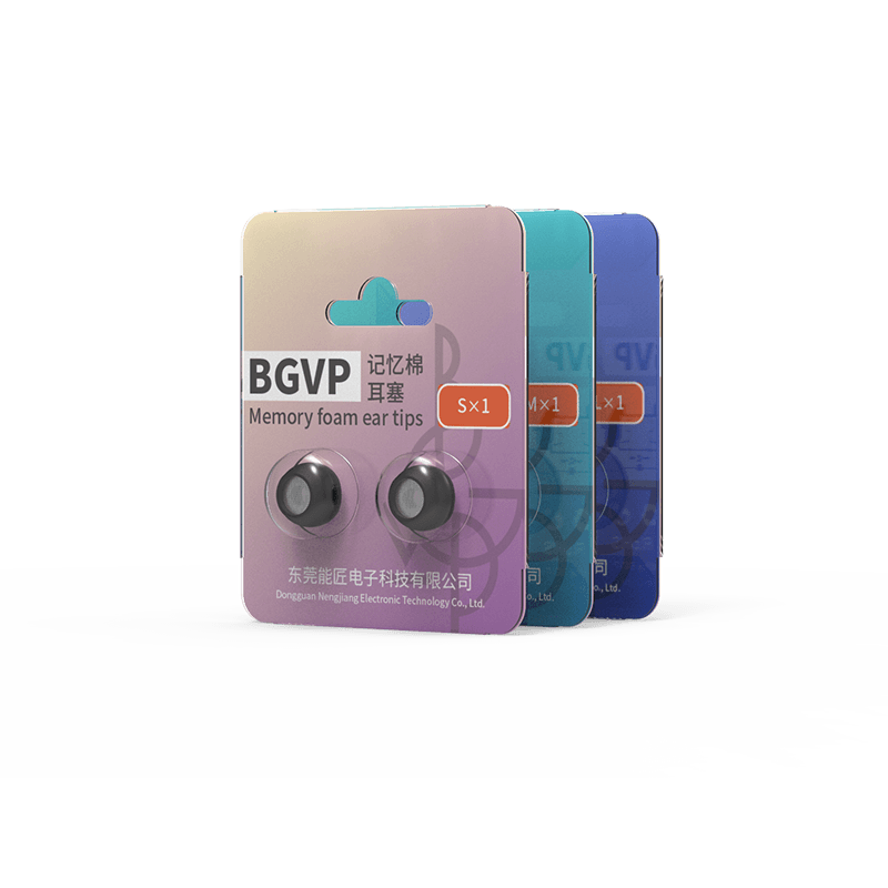 BGVP Memory Foam Eartips for Earphones - Noise Isolating Replacement Tips for AirPods, Galaxy Buds & Wireless Earbuds - Perfect for Workouts, Commuting & Travel