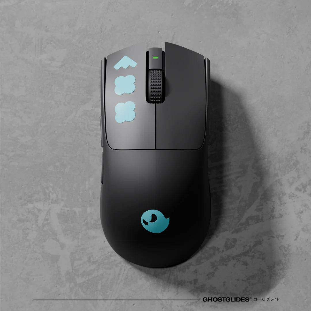 GHOSTGLIDES GHOSTGRIPS Mouse Grips - Non-Slip Gaming Mouse Pads with Aqua Static Technology for Enhanced Control | Perfect for PC Gaming, Esports & Office Work
