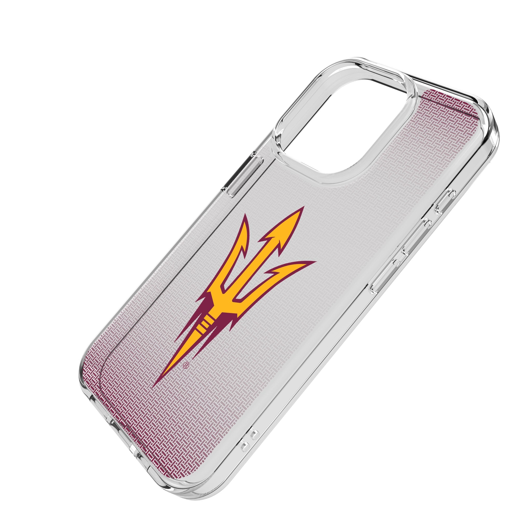 Arizona State University Sun Devils Clear Linen Phone Case for iPhone - Perfect for School Pride & Everyday Protection