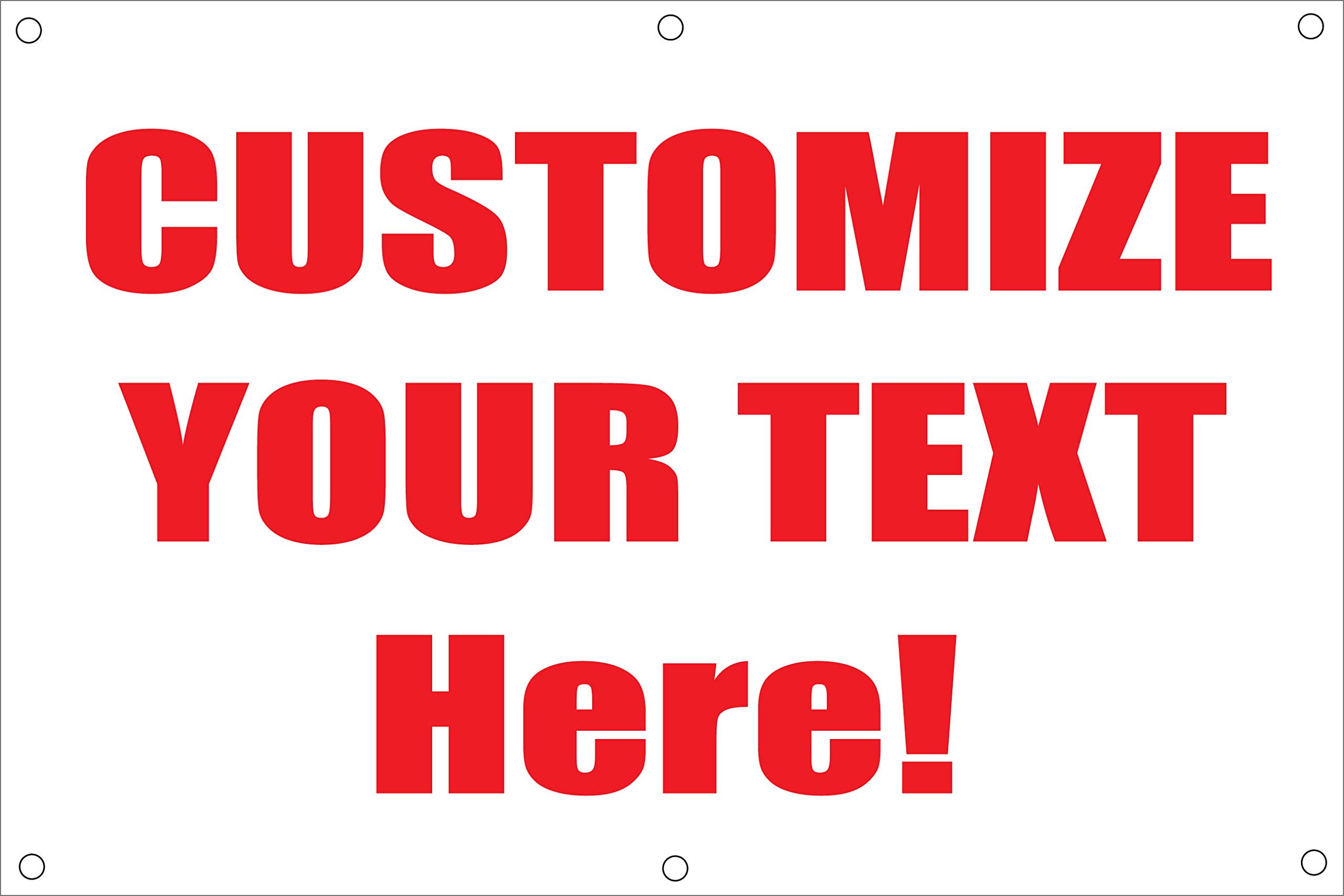 Custom Personalized Text Vinyl Banners & Signs - 5x5ft Outdoor/Indoor Party, Business, Birthday, Graduation Decor - Durable Weatherproof Vinyl for Events, Store Promotion & Celebrations