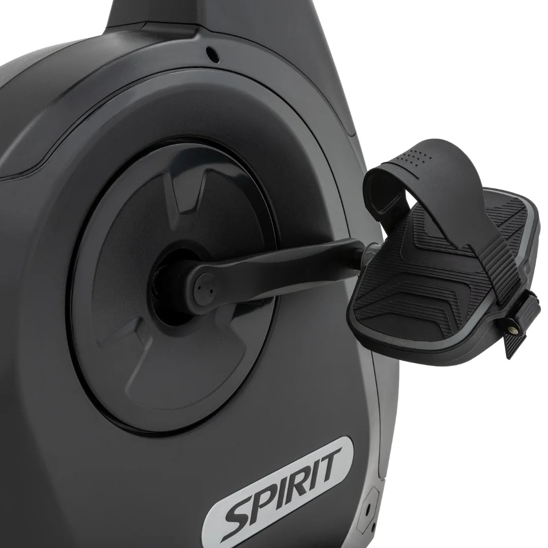 Spirit XBR95V2 Recumbent Exercise Bike for Home Gym - Low Impact Cardio Workout Machine for Seniors & Physical Therapy - Compact Indoor Cycling Bike with Adjustable Seat & LCD Display