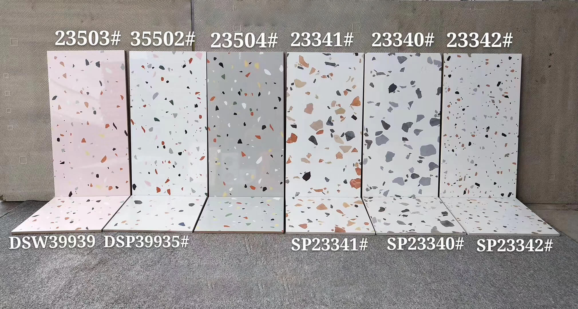 300x300mm Color Terrazzo Matte Floor Tiles (23340S) - Durable & Stylish for Bathroom, Kitchen, and Commercial Spaces