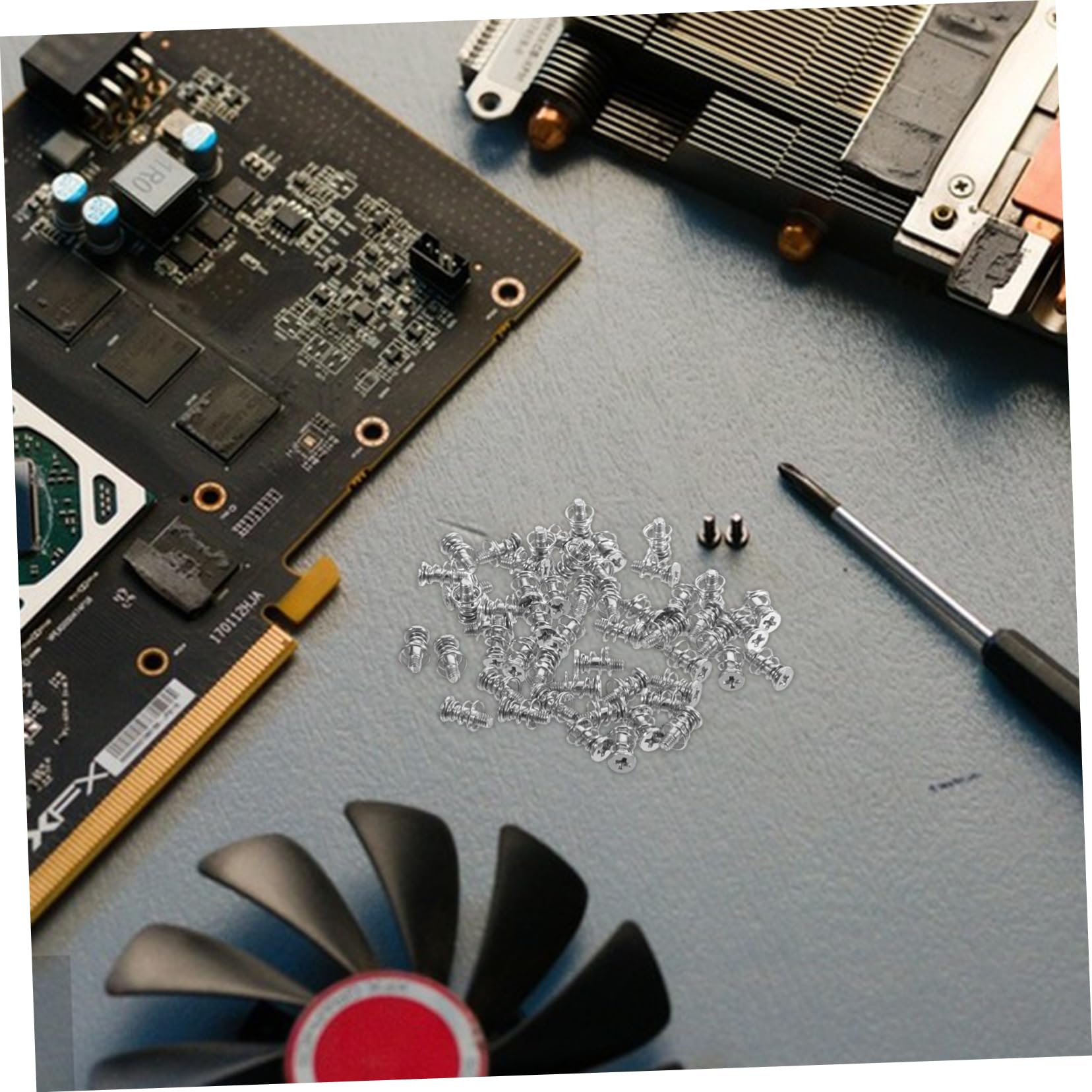 100 Pcs GPU Laptop Heatsink Screws - M2 Computer Radiator & Graphic Card Replacement Screws - Durable Carbon Steel Spring Screws for PC Build & Repair