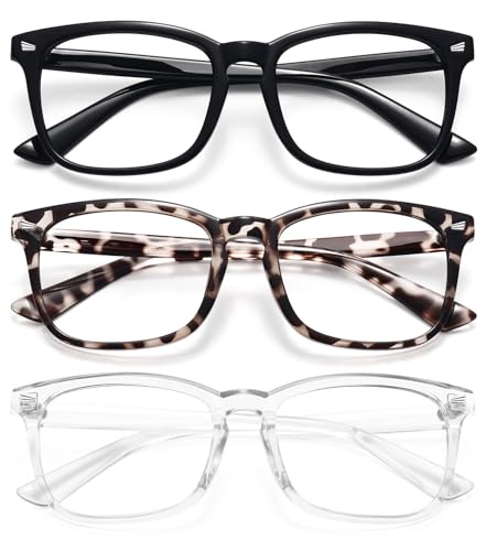 3 Pack: Bright Black+clear+grey Leopard
